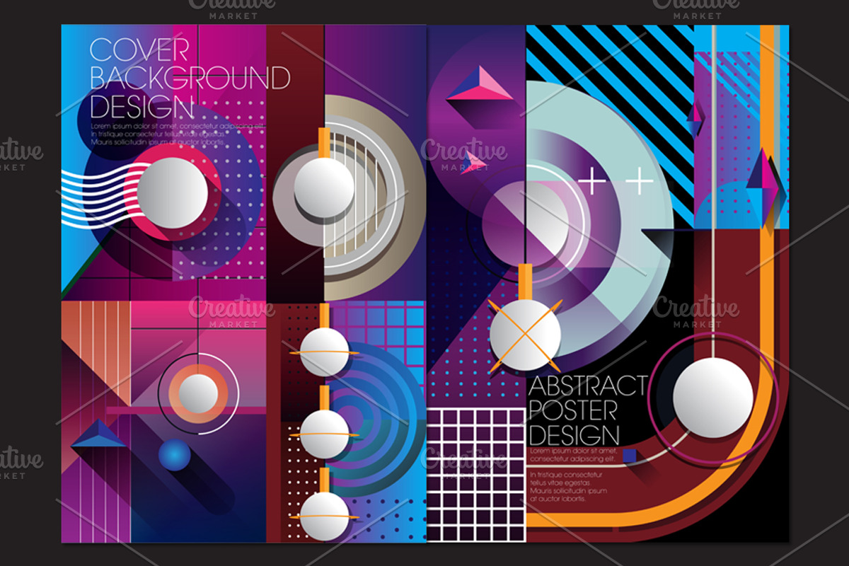 Retro abstract poster design, a Flyer Template by the-sastra (Photo 3 of 5)