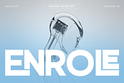 Enrole Modern Geometric Sans Font, a Sans Serif Font by Vadovastd (Thumbnail 1 of 9)
