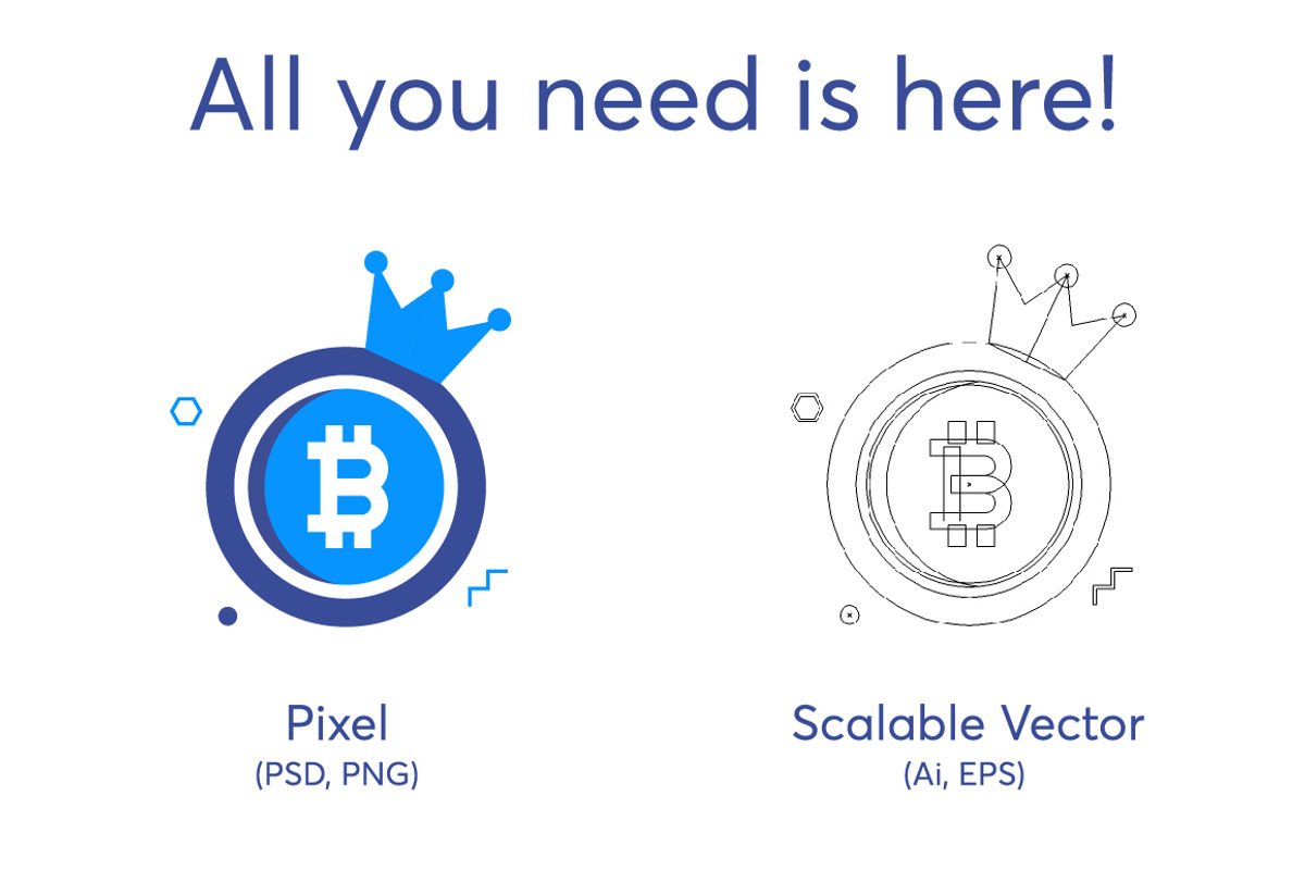 44 Blockchain Cryptocurrency Icons, an Icon by kucingklawu (Photo 2 of 7)