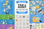 Auditing, Tax, Accounting Concepts, a Finance Illustration by TAlex (Thumbnail 1 of 7)