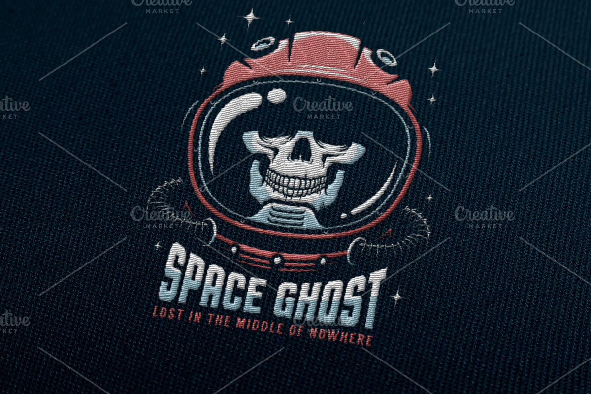 Space Ghost Astronaut Skull, a Branding & Logo Template by Agor2012 shop (Photo 7 of 7)