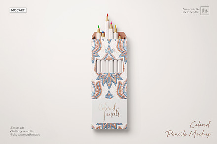Color Pencils Mockup Set, a Pens & Pencil Mockup by Mocart