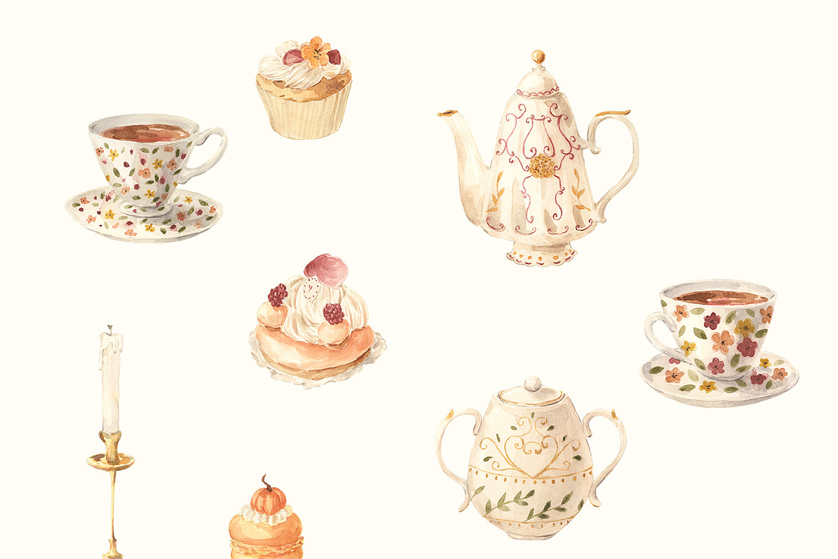 Vanilla Autumn watercolor, a Seasonal Illustration by LiChu Art (Photo 3 of 10)