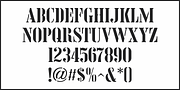 French Shipping Stencil JNL, a Font by Jeff Levine Fonts (Thumbnail 3 of 5)