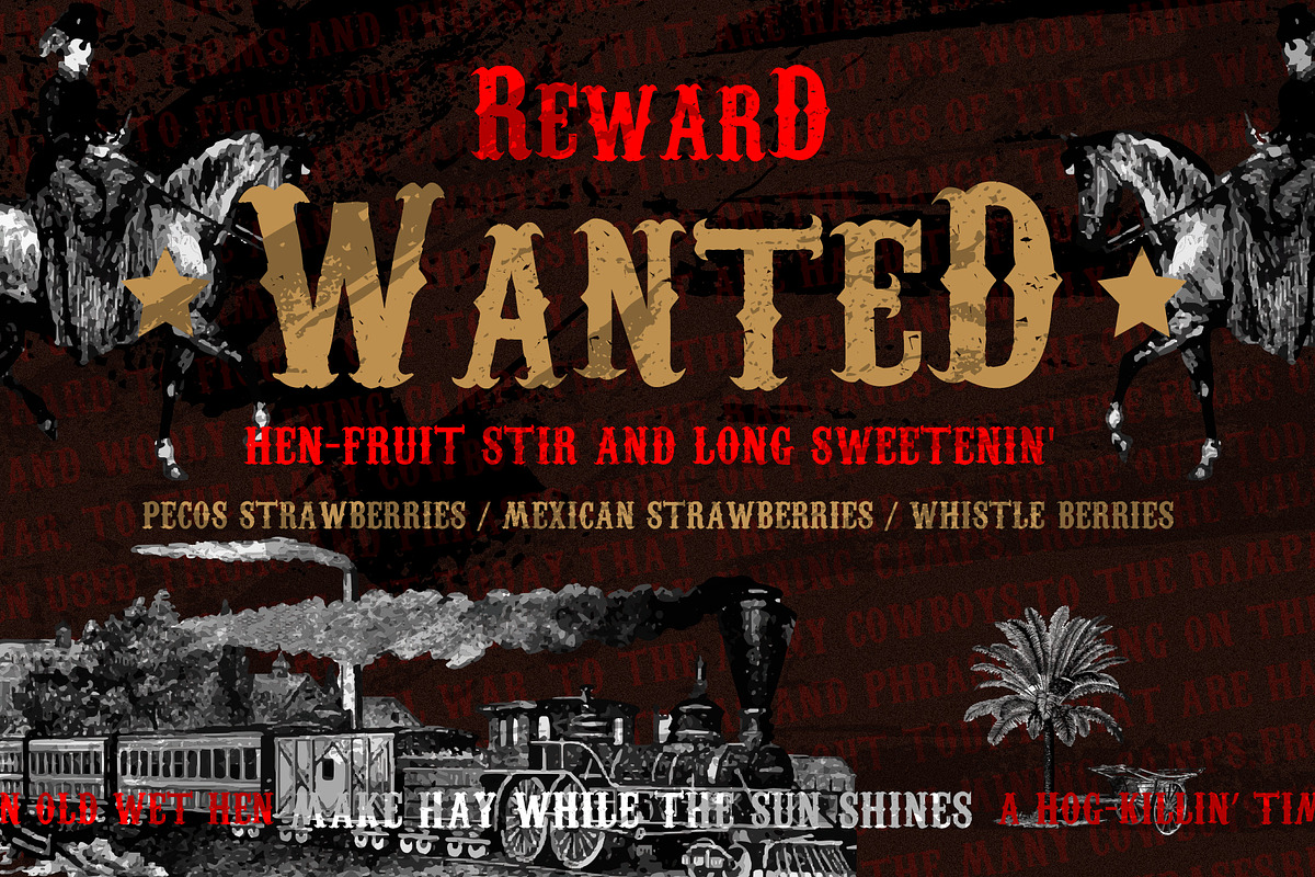 Coddiwomple Old Western Font preview 2