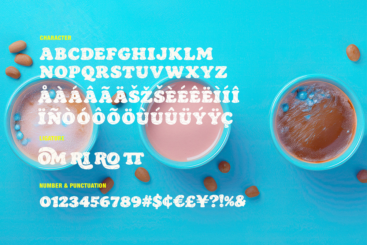 Omako Phonta Playful Psychedelic, a Slab Serif Font by Maulana Creative (Photo 6 of 7)