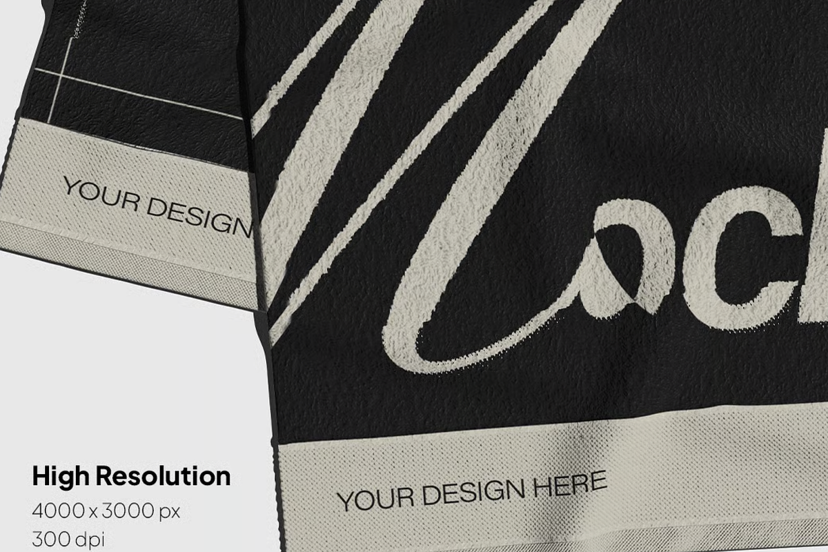 Towel Mockup - Multiple Views, a Household Mockup by graphicsauce (Photo 2 of 4)