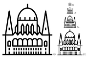European Capitals – Landmark Icons, an Outline Icon by Jozsef Balazs-Hegedus (Thumbnail 7 of 7)