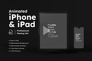 Animated iPhone & iPad Mockup Set, an iPhone Mockup by Modern Studio (Thumbnail 1 of 6)