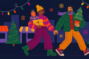 Festive Holiday, a Seasonal Illustration by StockVerse Creative (Thumbnail 2 of 4)
