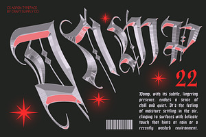 CS Aspen Blackletter Font