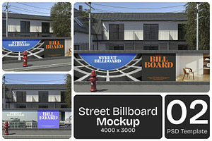Street Billboard Mockup, an Advertising Mockup by Permadi Creative
