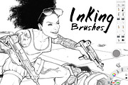 18 Line Art Brushes 4 SketchBook Pro, a Brush Add-On by Komiksman's Digital Goods (Thumbnail 3 of 6)