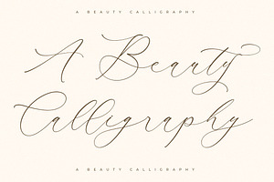 Waltney Flores A Beauty Calligraphy