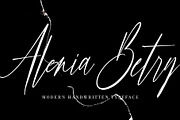 Alenia Betry, a Script Font by pineungtype (Thumbnail 1 of 9)