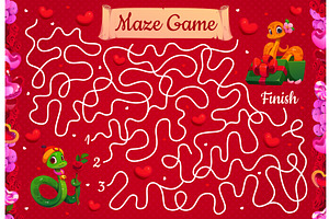 Labyrinth maze game, a Seasonal Illustration by Vector Tradition