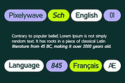 Pixelywave Sans Serif Modern Font, a Sans Serif Font by UICreative (Thumbnail 10 of 13)