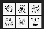 250 Monochrome Illustration Set, a Person Illustration by Vectors Market (Thumbnail 15 of 18)