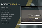 DestinyChurch Theme, a Bootstrap Template by Canvalta (Thumbnail 1 of 4)