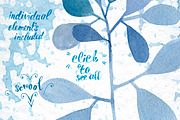 Watercolor twigs set, a Decorative Illustration by Vasilevska (Thumbnail 2 of 6)