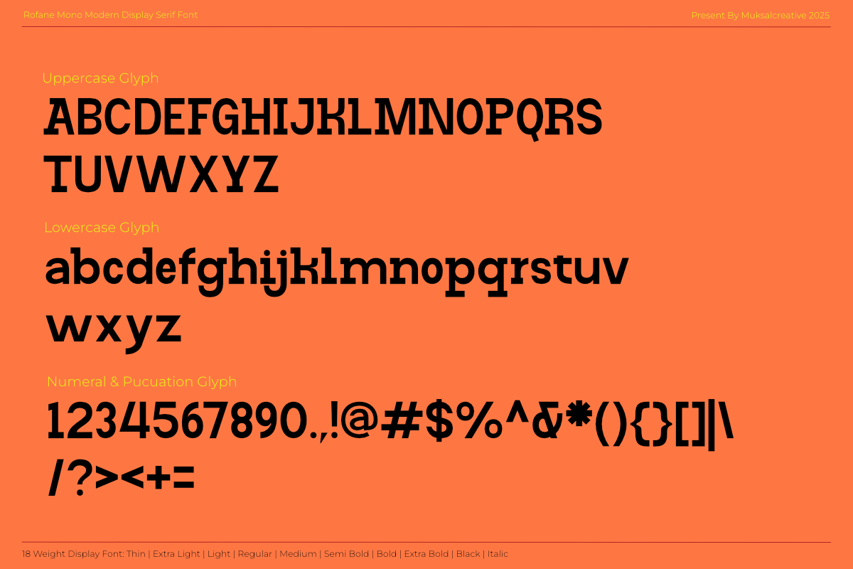 Rofane Mono, a Serif Font by Muksal Creative (Photo 12 of 13)