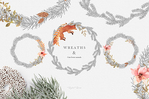 forest animals WREATHS