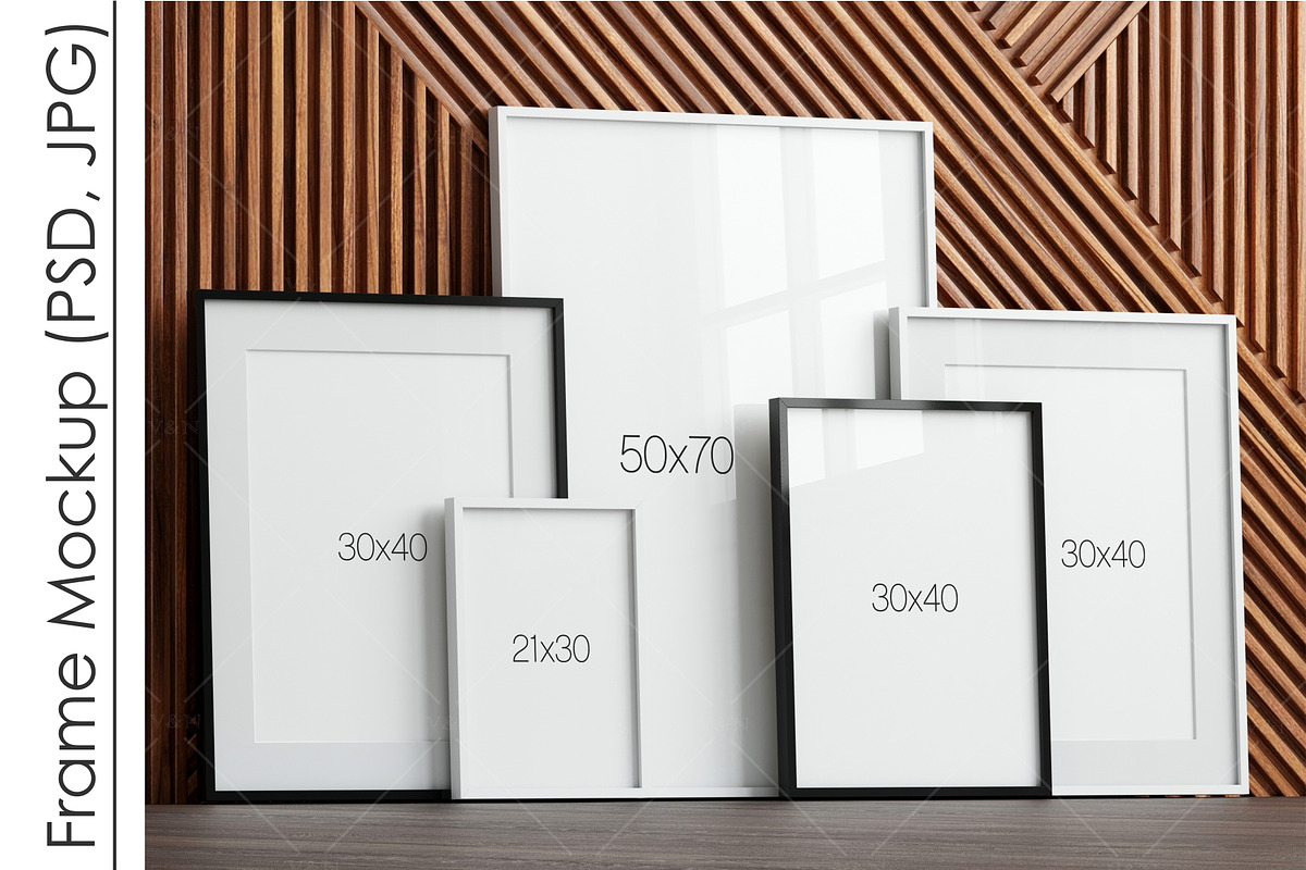 Frame Mockup PSD JPG, a Print Template by VNmockup (Photo 2 of 5)