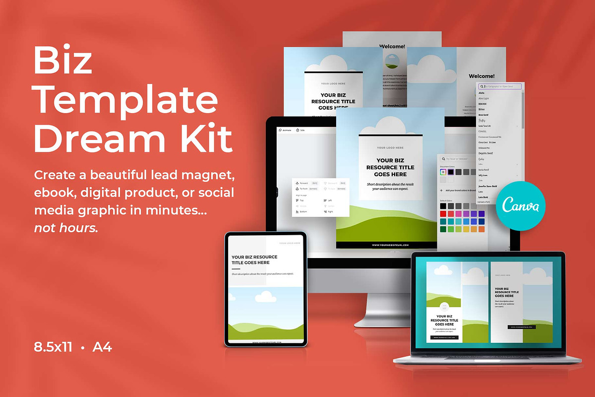 Biz Template Dream Kit, a Magazine Template by Anchor ‹A› Digital Design (Photo 1 of 17)