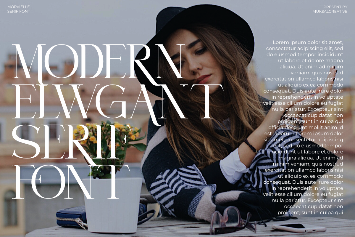 Morvielle — Modern Editorial Serif, a Serif Font by Muksal Creative (Photo 6 of 11)