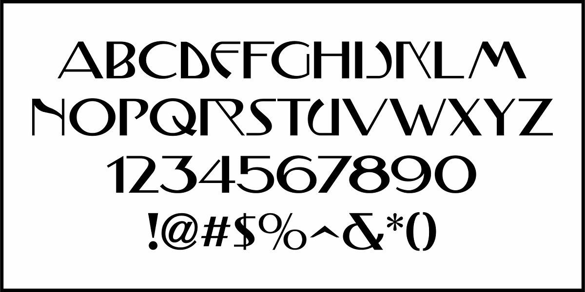 Mucha Nouveau JNL, a Font by Jeff Levine Fonts (Photo 3 of 5)