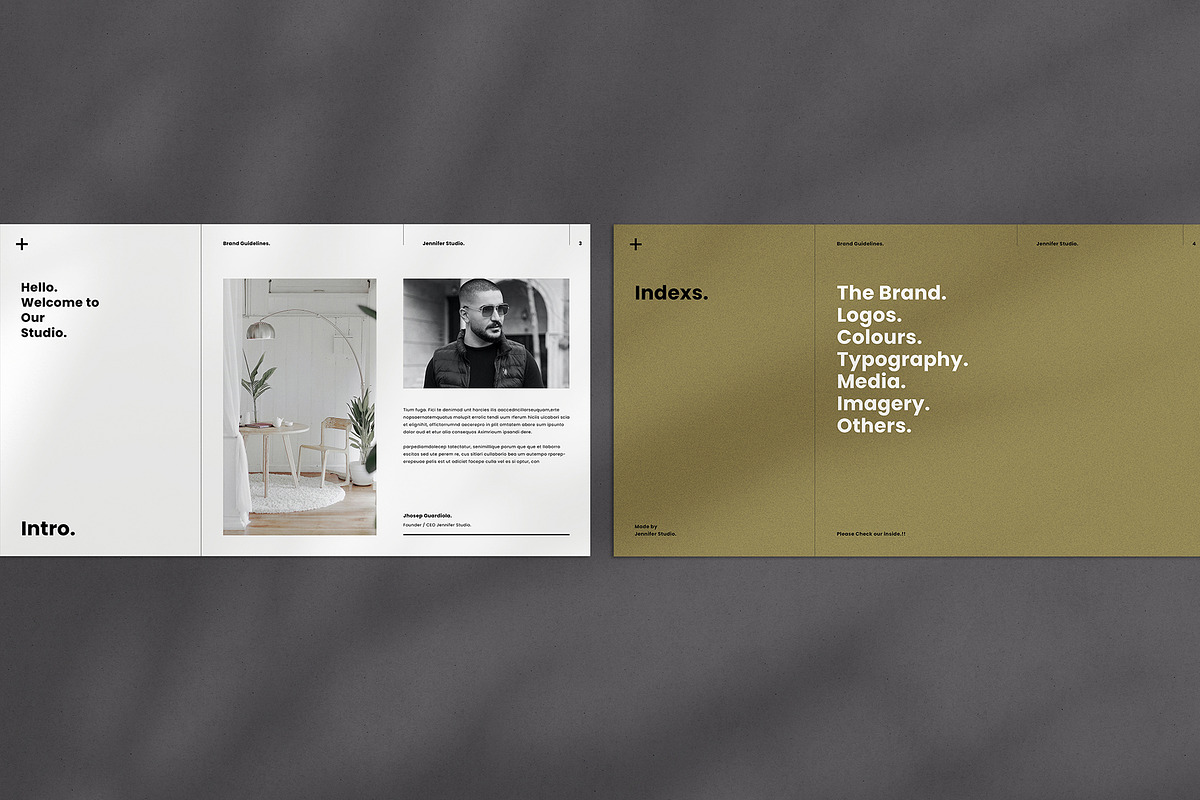 Josefin | Brand Guidelines Template, a Presentation Template by Occy Design (Photo 3 of 10)