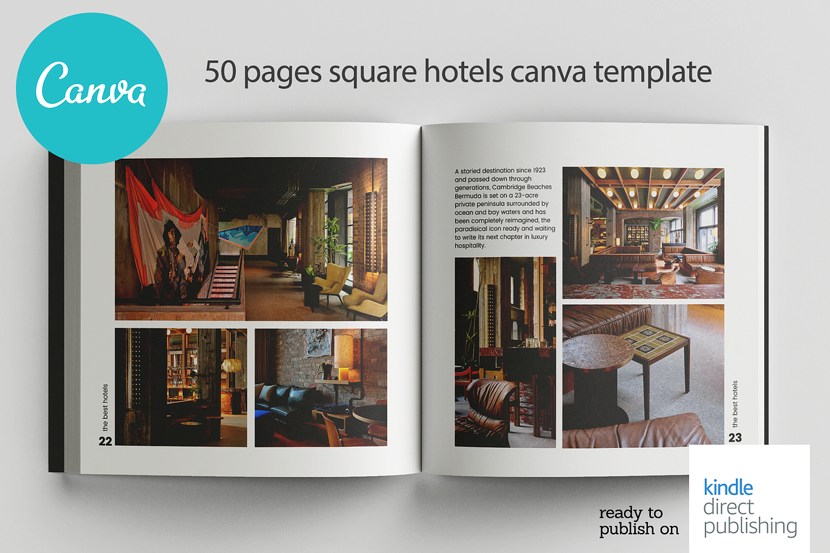 Canva Best Hotel Square Mag Template, a Magazine Template by DeLaGranSiete (Photo 11 of 13)