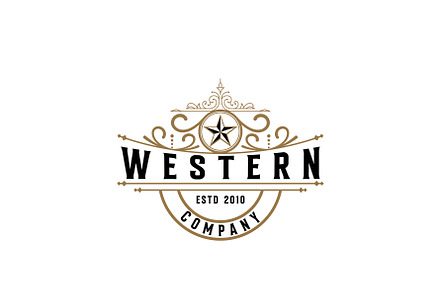 Vintage Western Logo Design