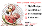Whimsical Summer Flamingo Clipart, an Illustration by Dream Creation (Thumbnail 6 of 6)