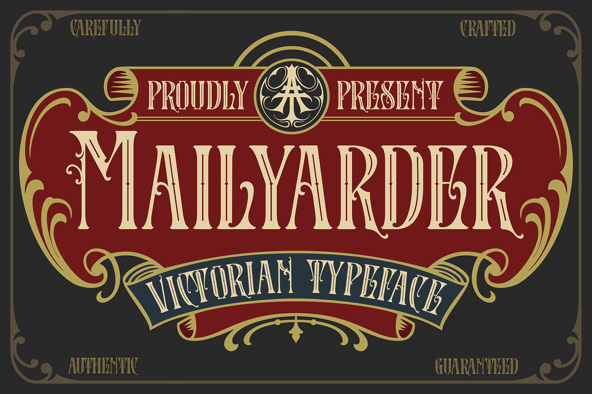 Mailyarder for Vintage Logo & Liquor, a Serif Font by ilhamtaro (Photo 1 of 10)