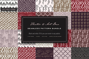 Theater & Art Deco Seamless Patterns