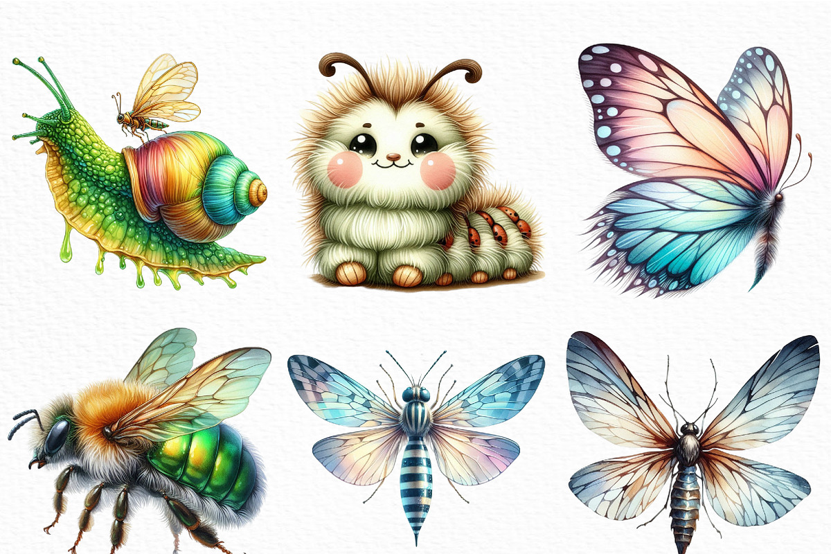 Bug and Insects Clipart, an Illustration by Craft Nest (Photo 4 of 6)