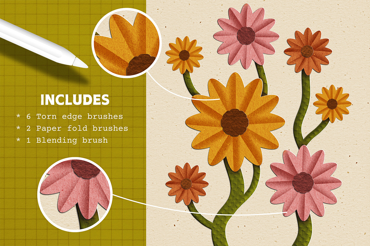 Paper brushes for Procreate, a Brush Add-On by seamless team (Photo 5 of 9)