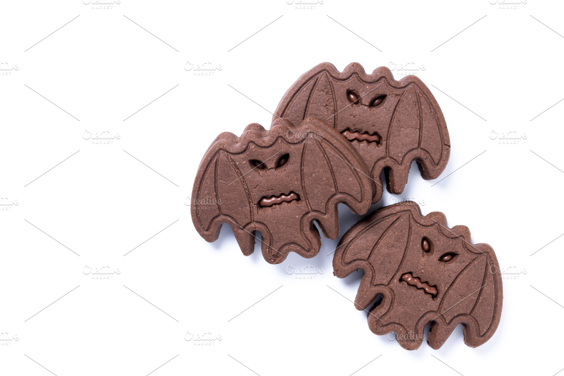 Chocolate bat cookies for Halloween, a Food & Drink Photo by etorres69