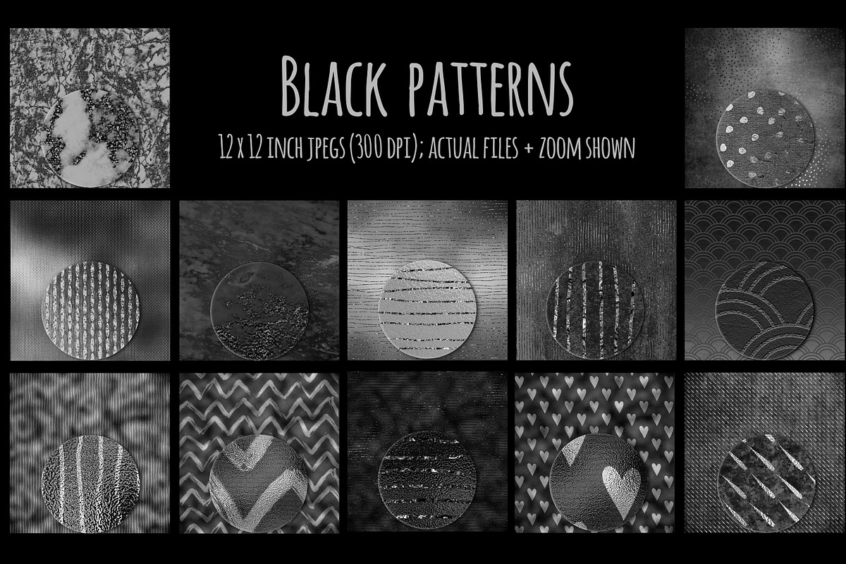Black Textures, a Texture Graphic by Paper Farms (Photo 8 of 8)