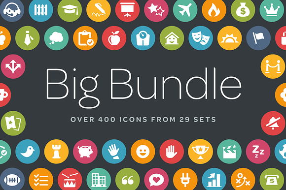 Circle Icons Bundle preview 6