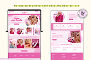 Pink Wix Studio Website Template, a Wix Template by Template Twist Shop (Thumbnail 6 of 9)
