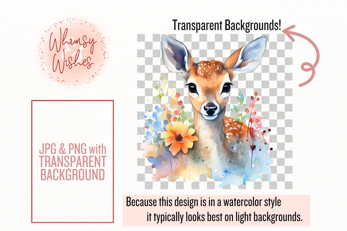 Summer Woodland Animals Clip Art, an Animal Illustration by Whimsy & Wishes (Photo 2 of 8)
