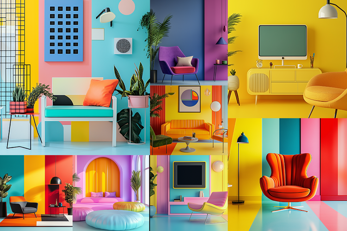 Pop Art Living Rooms, a Background Photo by Picturesque Stories (Photo 2 of 6)