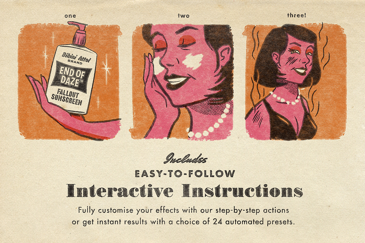Atomica Mid-Century Print Effects, an Action Add-On by True Grit Texture Supply (Photo 5 of 11)