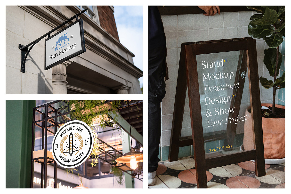 Signage Mockups vol.02 - Advertising, an Advertising Mockup by MockupForest (Photo 5 of 9)