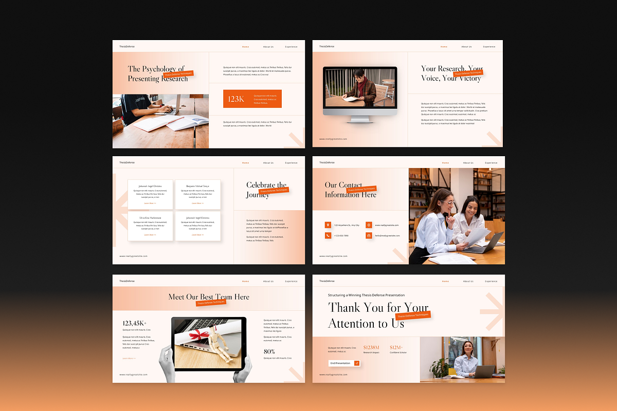 Thesis Defenese PowerPoint, a Presentation Template by Annora Studio (Photo 3 of 7)