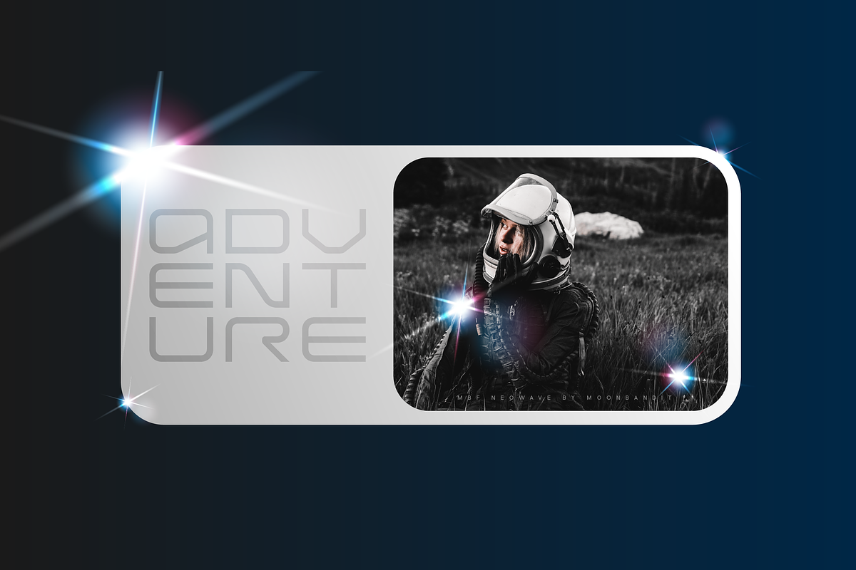 MBF Neowave - Wide Futuristic scifi, a Sans Serif Font by MoonBandit (Photo 5 of 5)