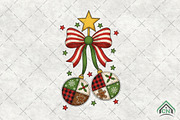 Patchwork Christmas Png, an Illustration by Craft Nest (Thumbnail 1 of 6)