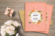 FLOWER WEDDING INVITATION, an Invitation Template by Totem Invitation House (Thumbnail 1 of 3)